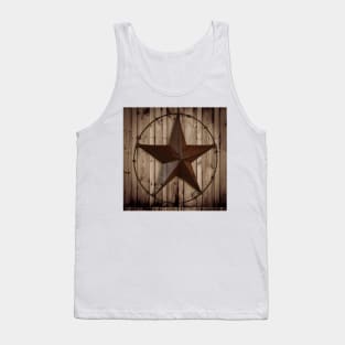 Rustic Old West Cowboy Western Country Star Tank Top